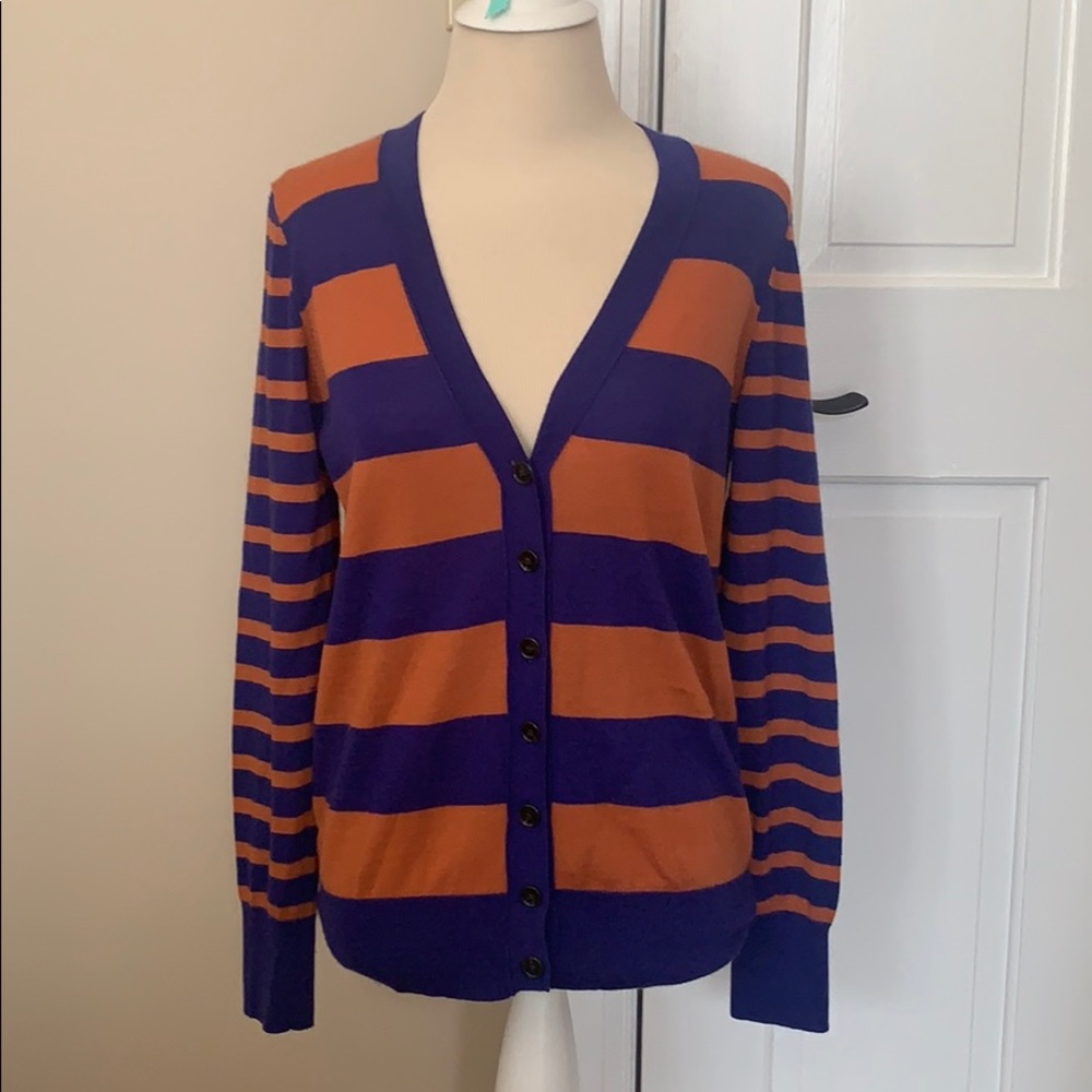LOFT Striped Cardigan